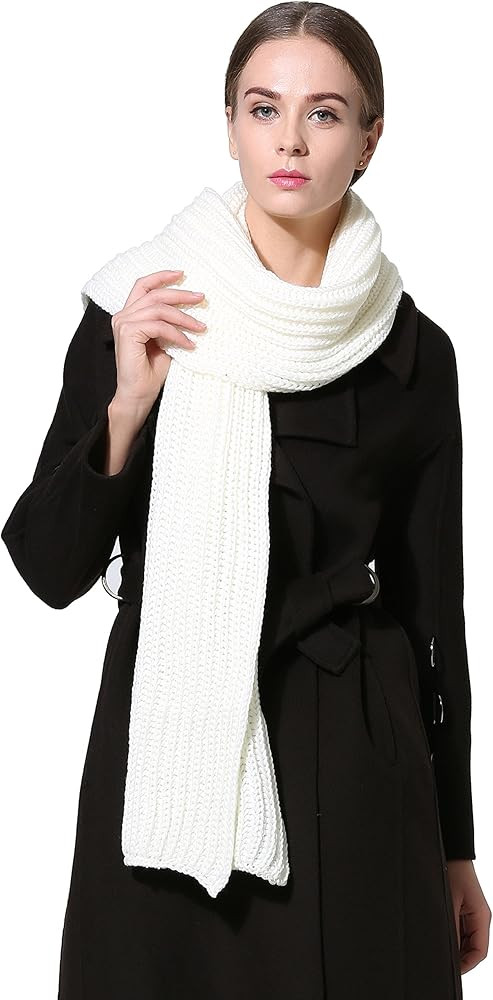 NEOSAN Women Men Winter Thick Cable Knit Wrap Chunky Warm Scarf | Amazon (US)