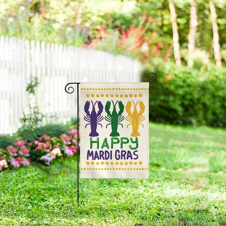 Sm:)e Boil Crawfish Carnival Mardi Gras Garden Flag 12 x 18 Inch | Walmart (US)