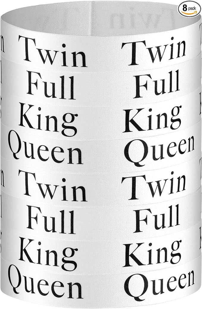 Oudain 8 Pieces Bed Sheet Organizer Sheet Keepers Closet Organization King Twin Full Queen Sheet ... | Amazon (US)
