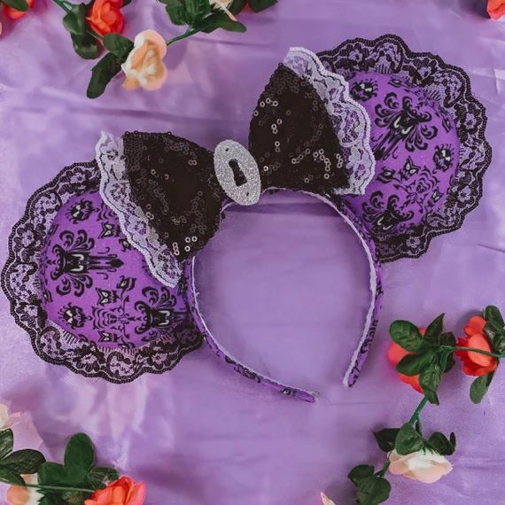 haunted mansion ears, halloween mouse ears, disney ears, halloween ears, minnie mouse ears, micke... | Etsy (US)