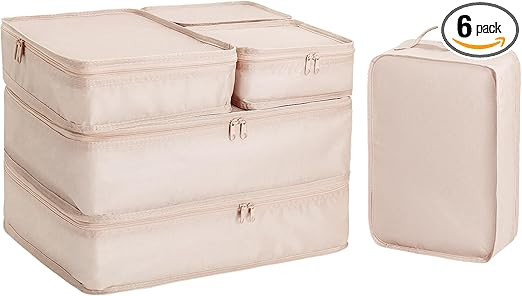 6 Set Packing cubes for Travel, Luggage Organizer Bags, Packing Cubes for Suitcases, Travel Essen... | Amazon (US)