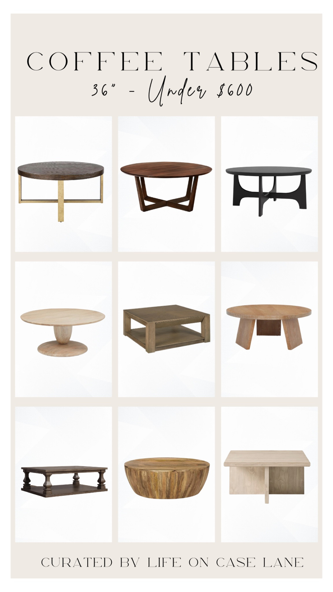 Coffee table, coffee table under $600, round coffee table, square coffee table 

#LTKhome