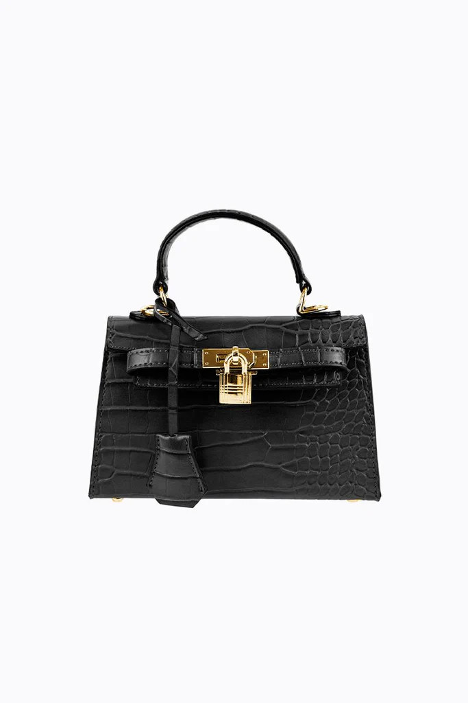 Hedi - Black Croc | Peta + Jain