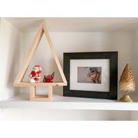 Christmas Tree Shelf, Modern Tree, Minimalist Wooden Wood Decor | Etsy (US)