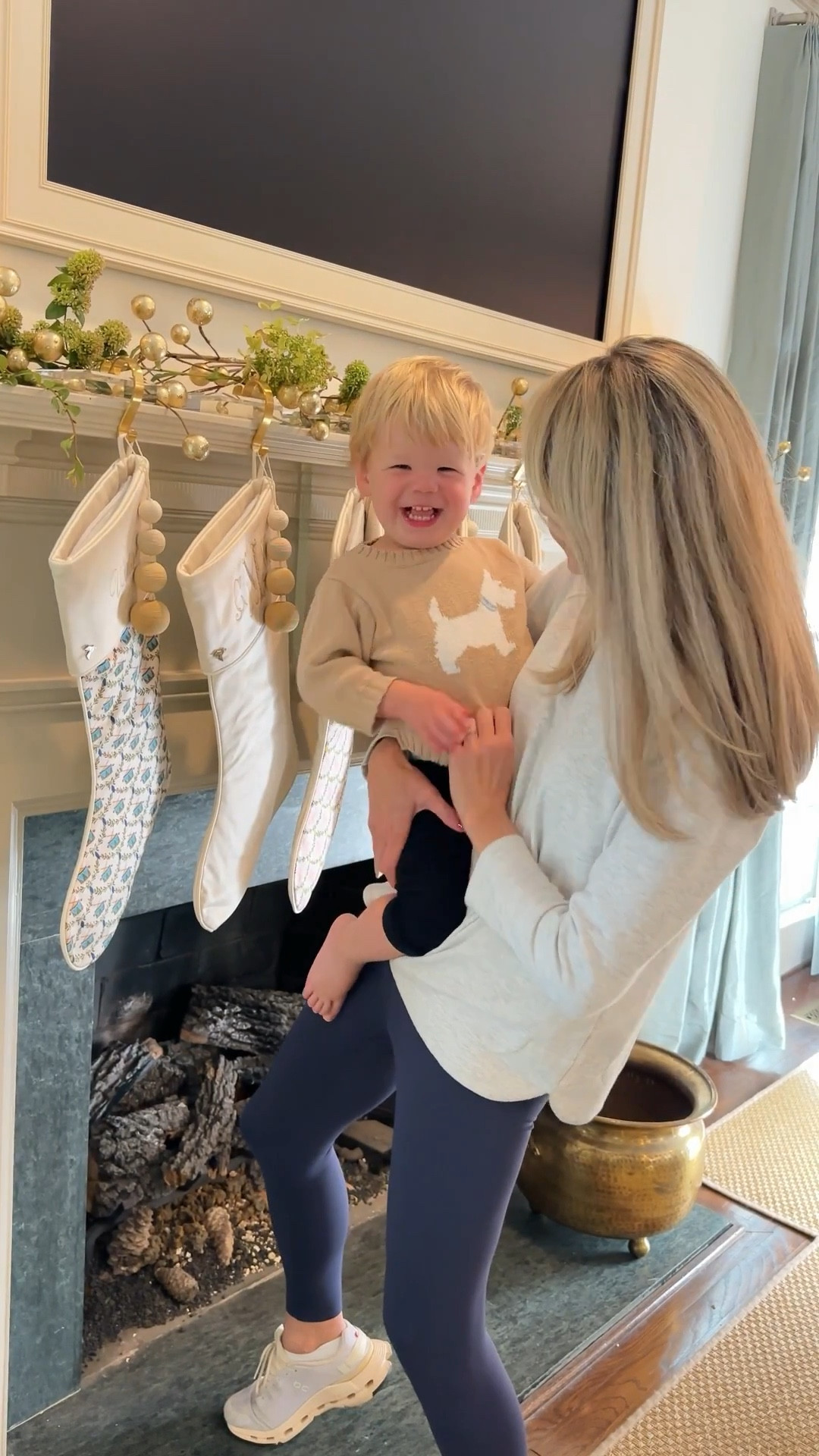 Y’all! It’s hard to show how beautiful these stockings are through the camera. I had mine personalized with each of our names — the kids have drums and ballet slippers in soft blues and pinks. I love the gold (non red and green) Christmas decor that goes with my home decor. 10/10 recommend these stockings! I added a tassel for extra layering and shared it below these also make great gifts 

#LTKGiftGuide #LTKHome #LTKHoliday