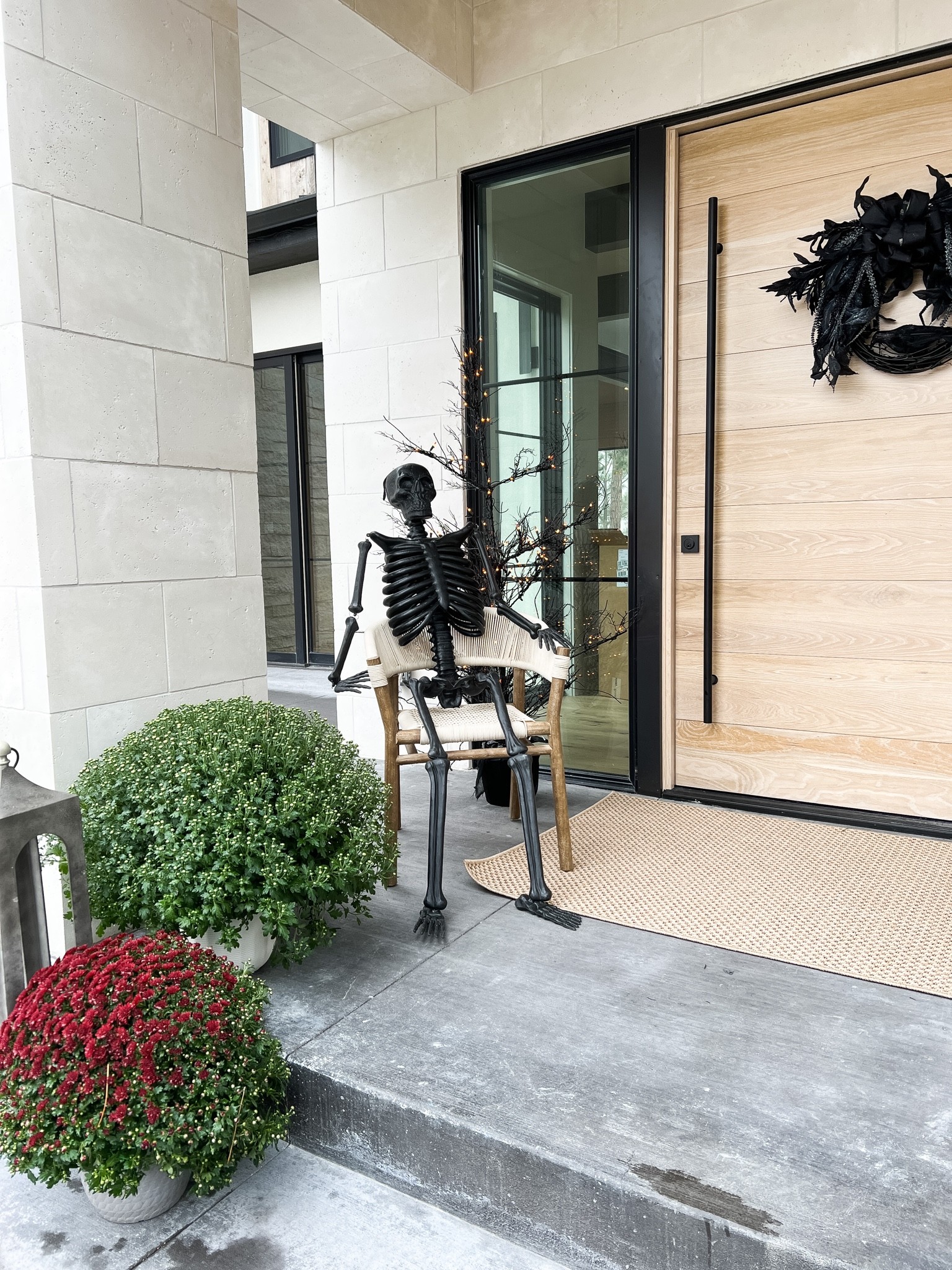 Another angle of our Halloween porch! This skeleton sold out so fast but I did link a similar option  

#LTKhome #LTKHalloween #LTKSeasonal