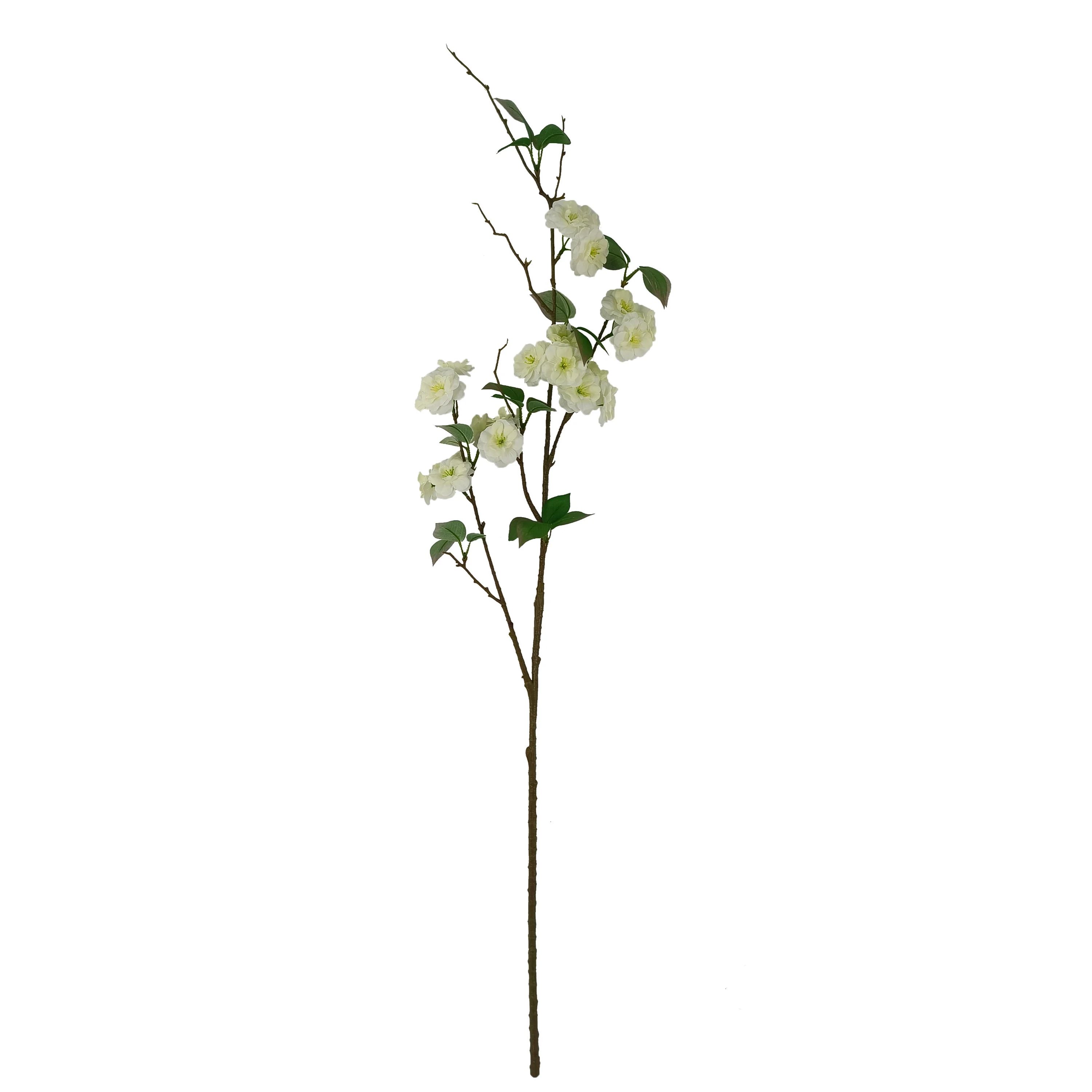 Mainstays 50" Artificial Flower Cherry Blossom Stem, White Color. Indoor Use. - Walmart.com | Walmart (US)