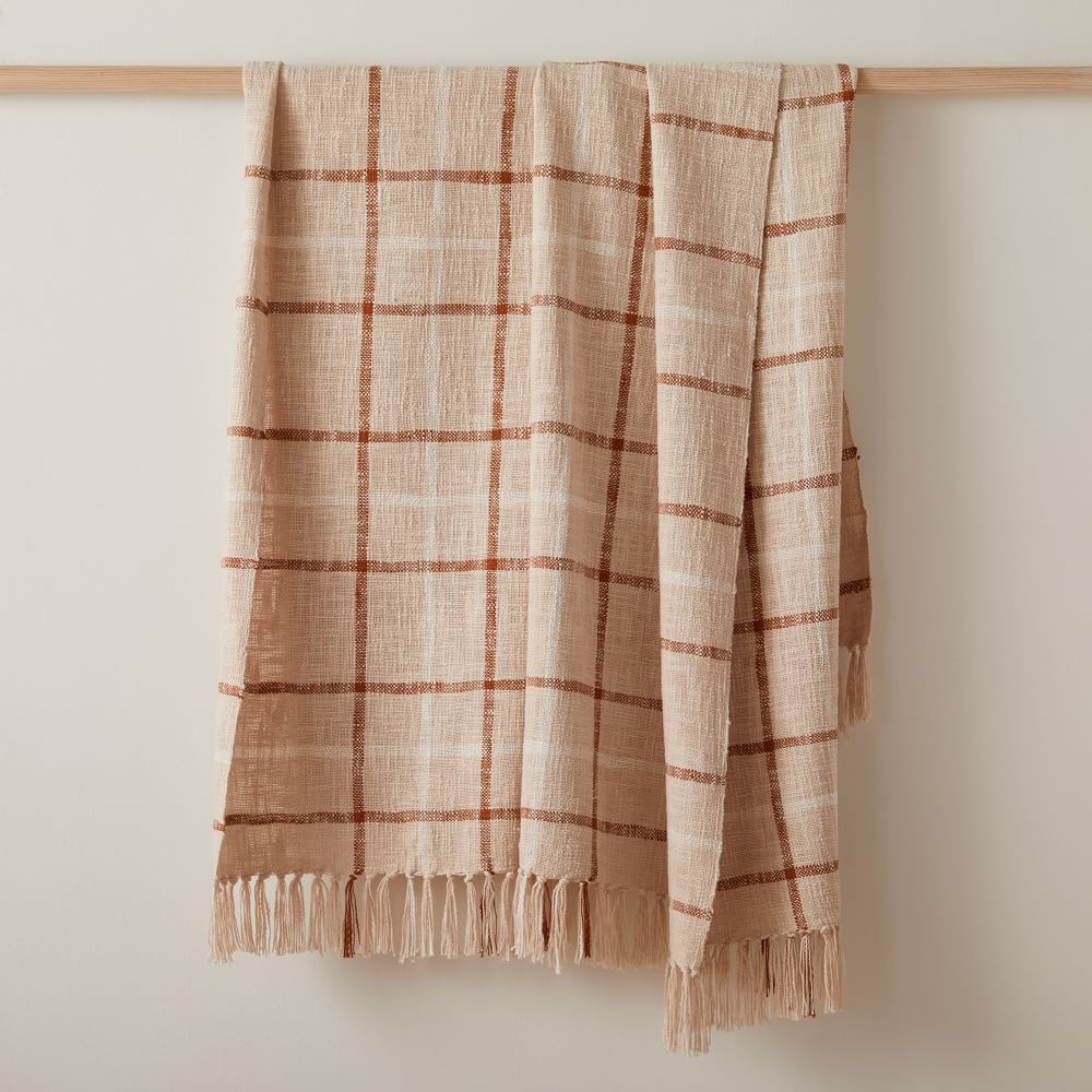 Heather Taylor Home Handwoven Plaid Throw | West Elm (US)