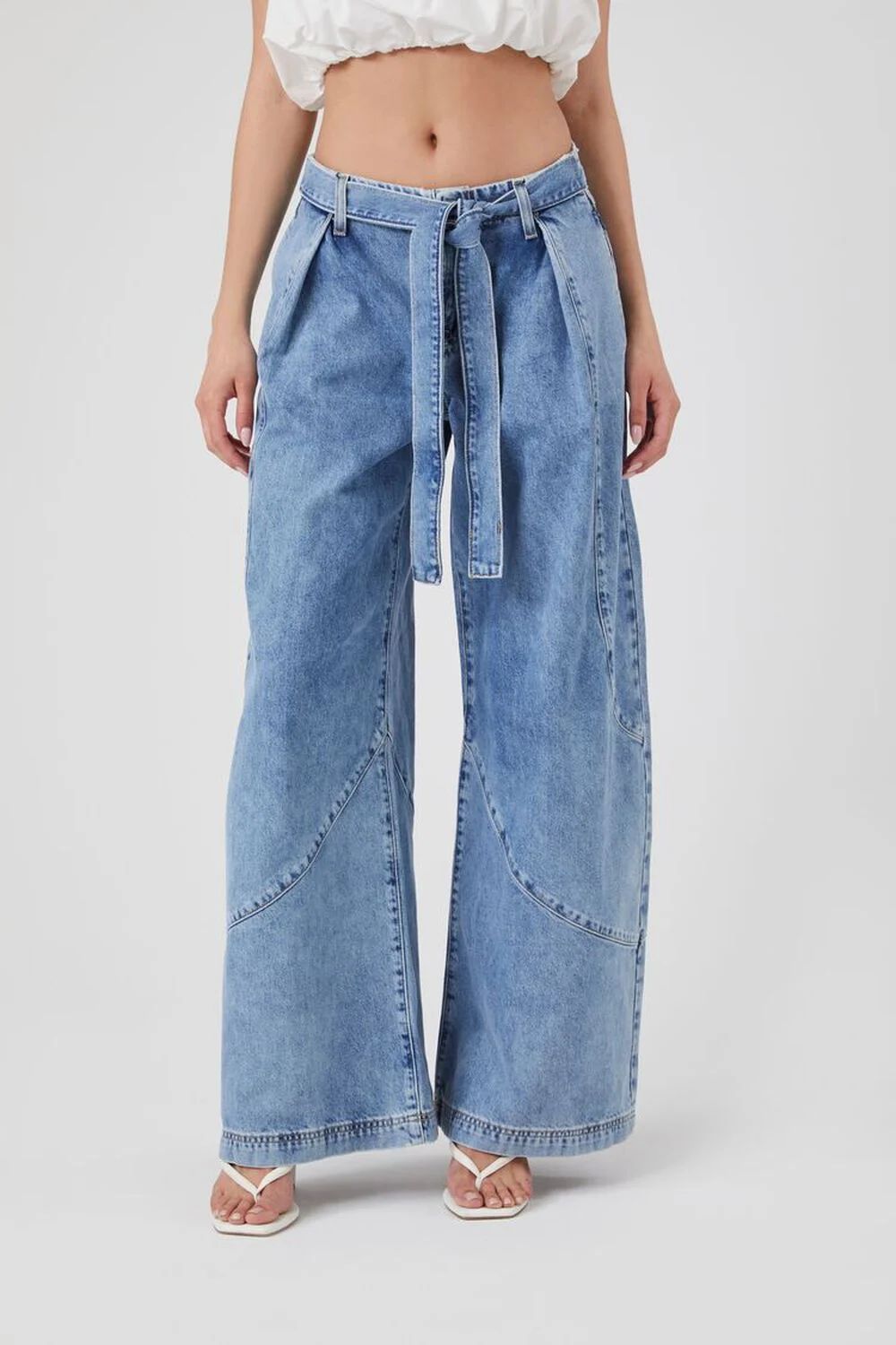 Recycled Cotton Wide-Leg Jeans | Forever 21 (US)
