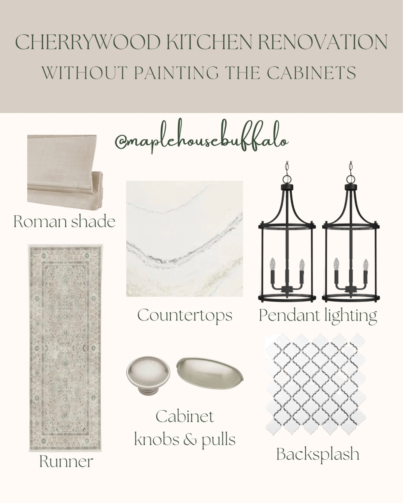 Cherrywood kitchen renovation without painting the cabinets - modern-traditional kitchen - vintage -
transitional style


#LTKhome #LTKFind #LTKstyletip