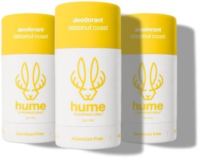 Hume Supernatural Aluminum Free Deodorant for Women & Men - Safe for Sensitive Skin - Probiotic, ... | Amazon (US)