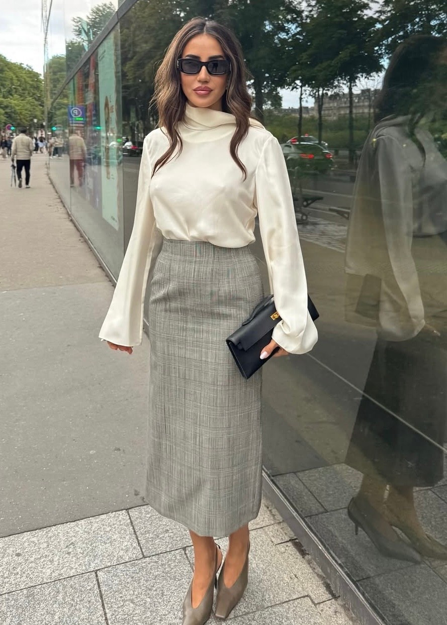 Midi skirt, silk blouse, and that touch of understated charm.✨

#LTKWorkwear #LTKStyleTip #LTKSeasonal