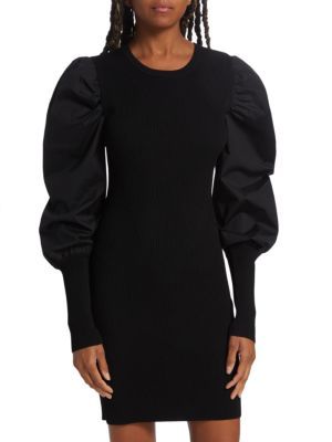 Wilkin Puff Sleeve Mini Bodycon Dress | Saks Fifth Avenue OFF 5TH