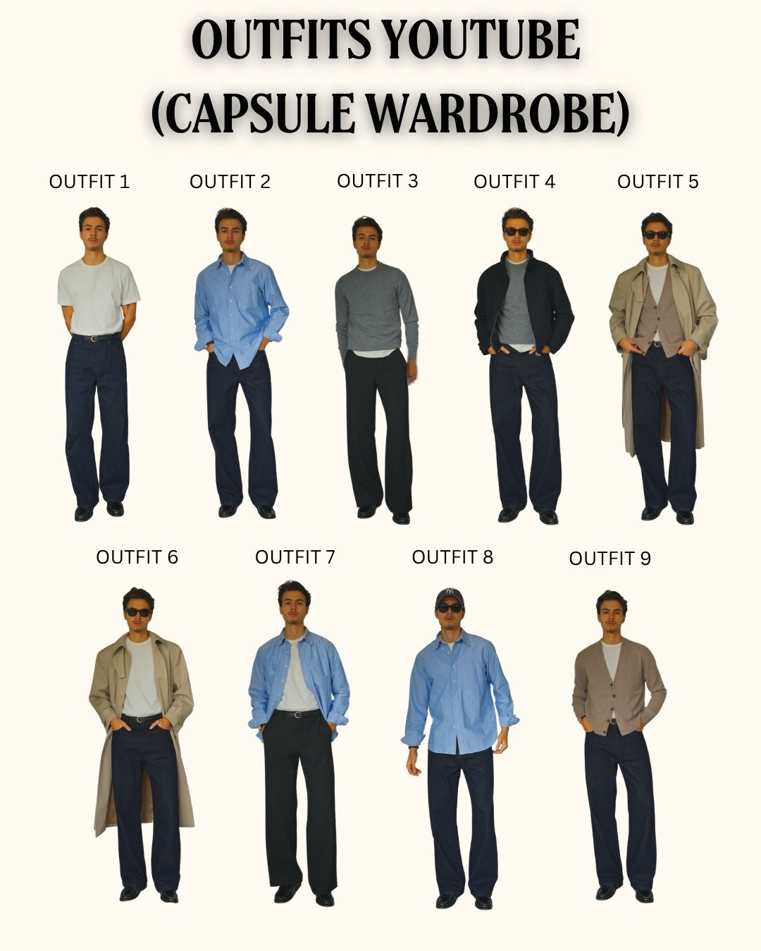 Das sind alle Artikel die ich in meinem Youtube Video über die Capsule Wardrobe erwähne! Bei Fragen zu Sizing schreibt mir gern auf Instgram: @simonfriedsam