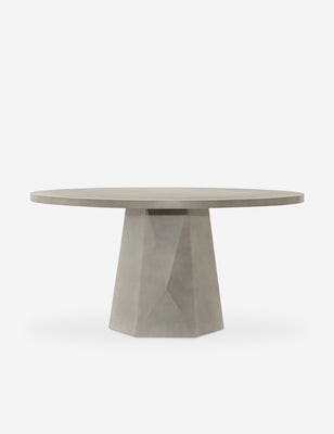 Schuller Indoor / Outdoor Round Dining Table, White | Lulu and Georgia 