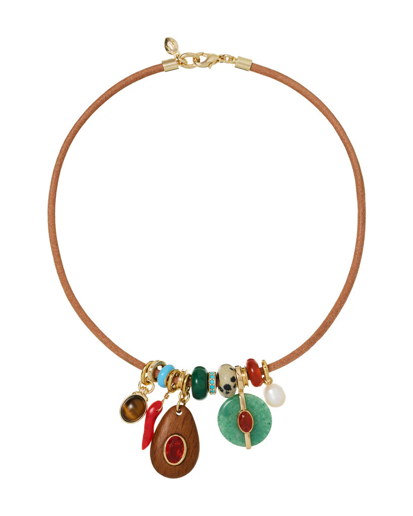 The Leather Tiny Treasures Necklace | Roxanne Assoulin