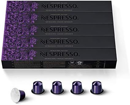 Nespresso Capsules OriginalLine , Ispirazione Firenze Arpeggio, Dark Roast Espresso Coffee, 50 Co... | Amazon (US)