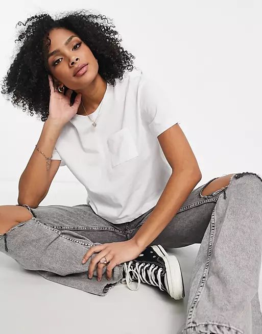 New Look boxy tee in white | ASOS (Global)