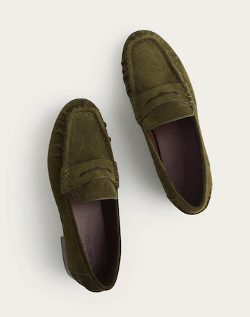 The Ashley Ruched Loafer in Suede | Madewell