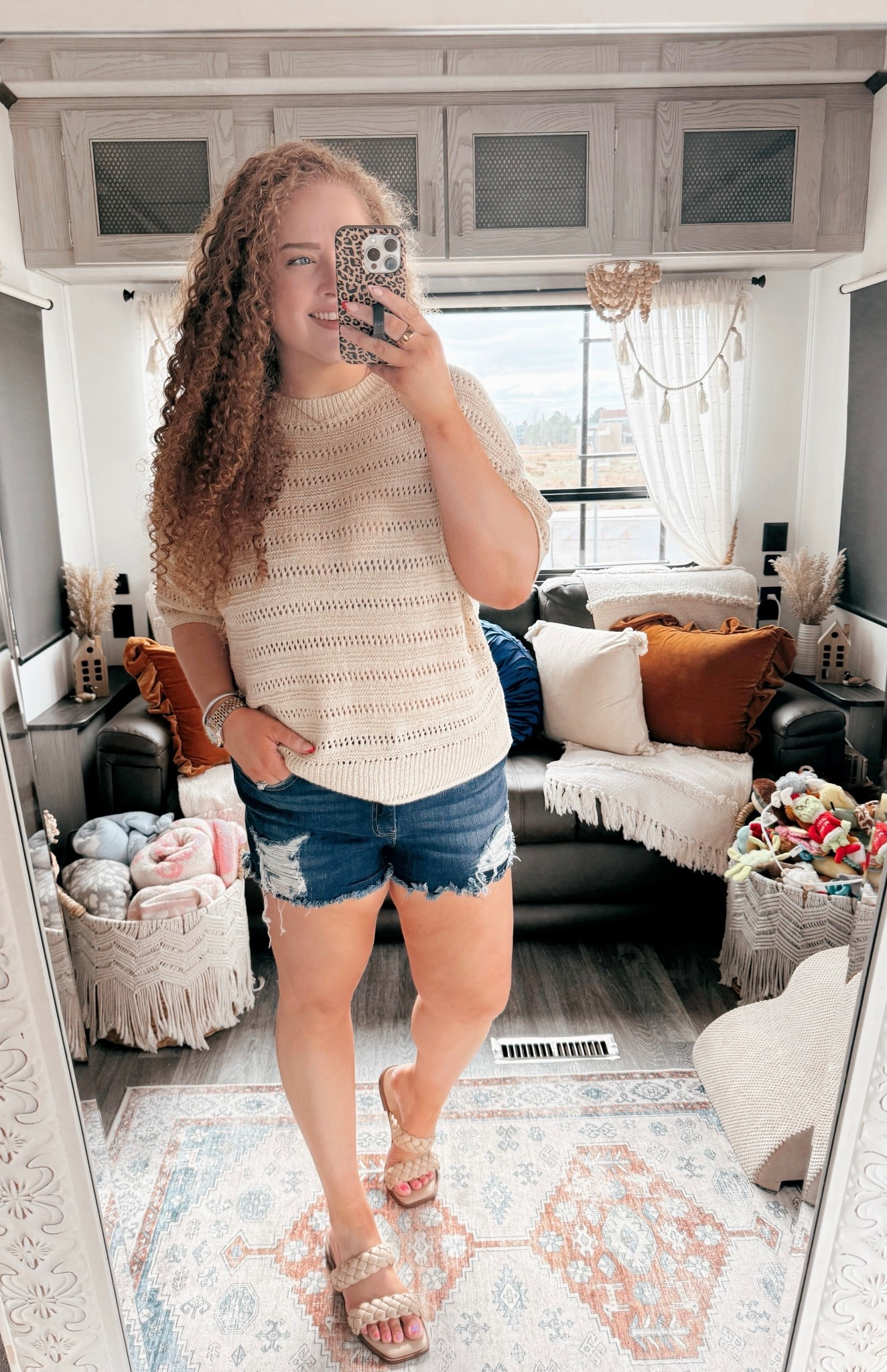 Spring days are for easy layers and breezy vibes ☀️ Loving a crochet top with denim shorts 👏 effortless, cute, and perfect for everything from coffee runs to park walks. This will be on repeat for warmer days 🤍 beige crochet top | denim shorts outfit | braided sandals outfit | casual spring outfit | spring boho outfit | easy spring layers | warm weather outfit | effortless spring outfit | coffee run outfit | weekend casual outfit | spring street style | comfy cute outfit | laid back spring look | boho chic outfit | neutral spring outfit | casual chic outfit | summer ready outfit | relaxed spring outfit | spring outfit ideas | everyday spring style | amazon fashion finds | amazon crochet top | amazon braided sandals | buckle denim shorts | casual spring outfit ideas | breezy spring outfit | soft girl spring style | cute casual outfit | spring outfit inspiration | capsule spring wardrobe | lightweight spring outfit


#LTKMidsize #LTKSaleAlert #LTKgrwm