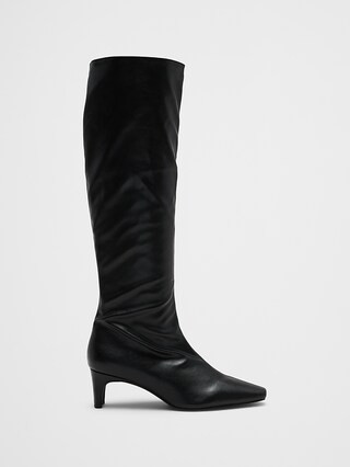 Vegan Leather Tall Slouch Boot | Banana Republic Factory
