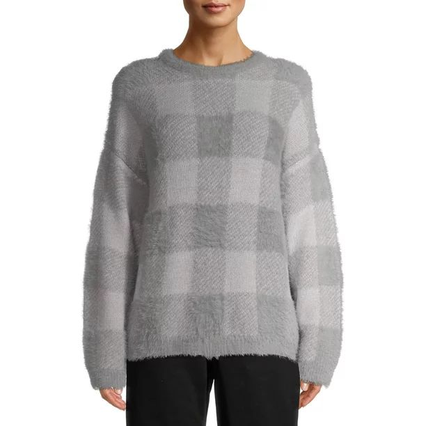 Time and Tru Women's Eyelash Sweater | Walmart (US)