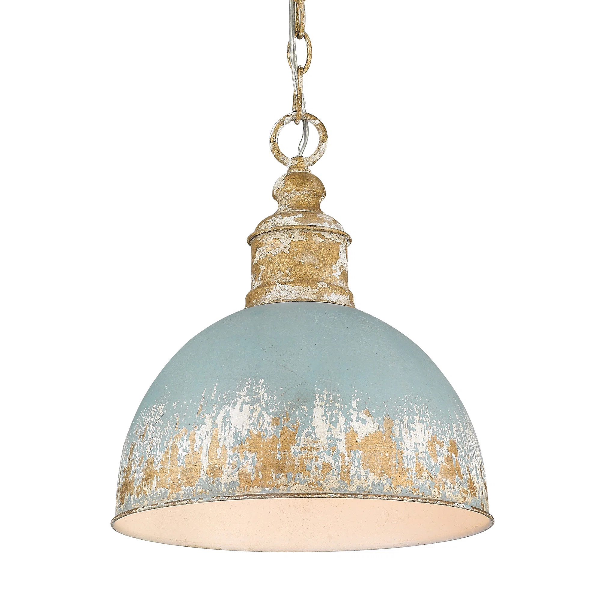 Allargando 1 - Light Vintage Gold Single Pendant | Wayfair North America