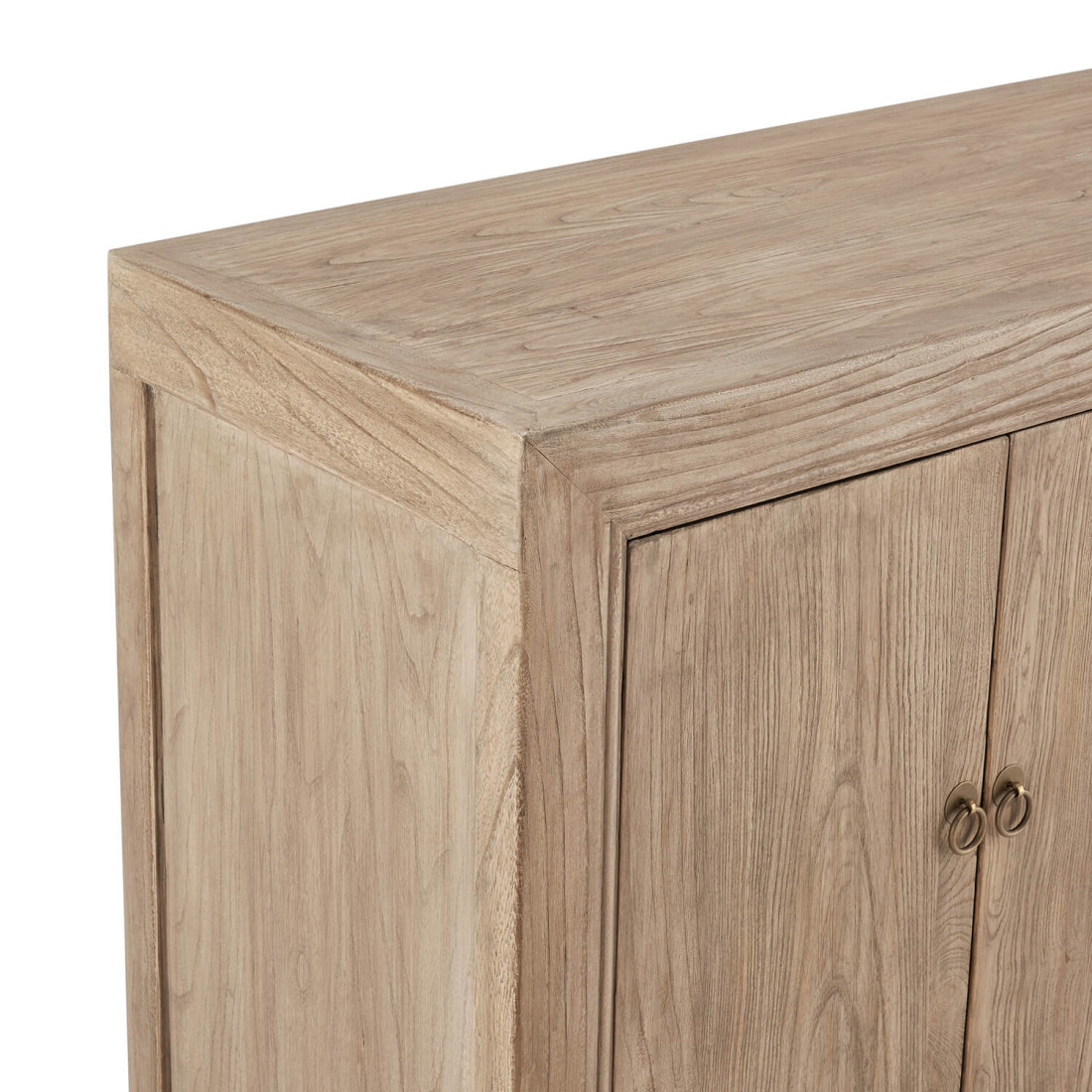 EM Wabisabi Rustic Reclaimed Wood 6-Door Storage Credenza | Eternity Modern