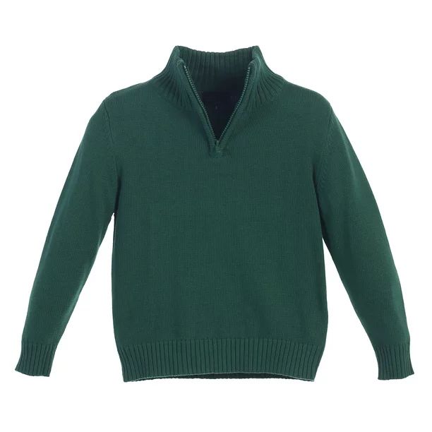 Gioberti Kids and Boys Knitted Half Zip 100% Cotton Sweater - Walmart.com | Walmart (US)