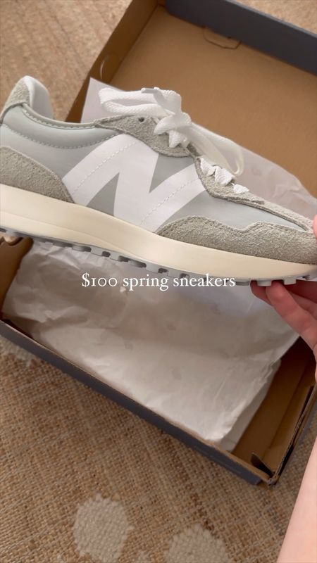 $100 spring sneakers that I love so much that I own them in two colors! 👏🏻 

These definitely have a more sage green look in person and I LOVE them! They are a shoe that can look different with what you’re wearing. I wear these with leggings, exercise dresses, sets, and more! They’re so comfortable & you will reach for them over and over again. I recommend going 1/2 a size up! 

#LTKVideo #LTKshoecrush #LTKfindsunder100