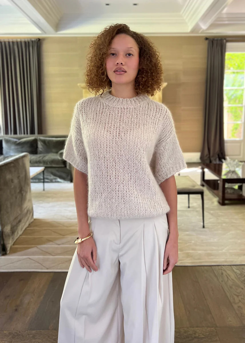 Sabine Sweater Top - Oatmeal | Benaar La