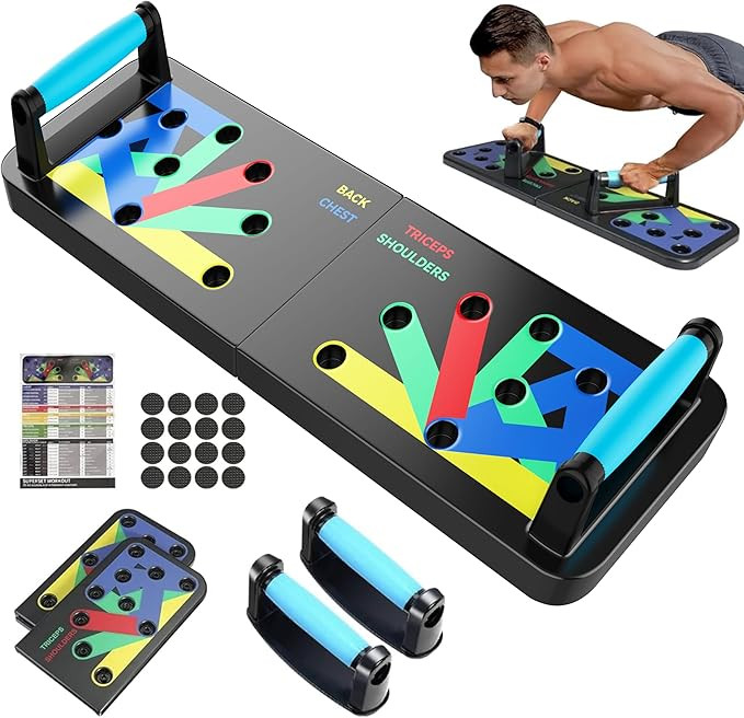 IUT Solid Push Up Board 15 in 1 Home Workout Equipment Multi-Functional Pushup Stands System Fitn... | Amazon (US)