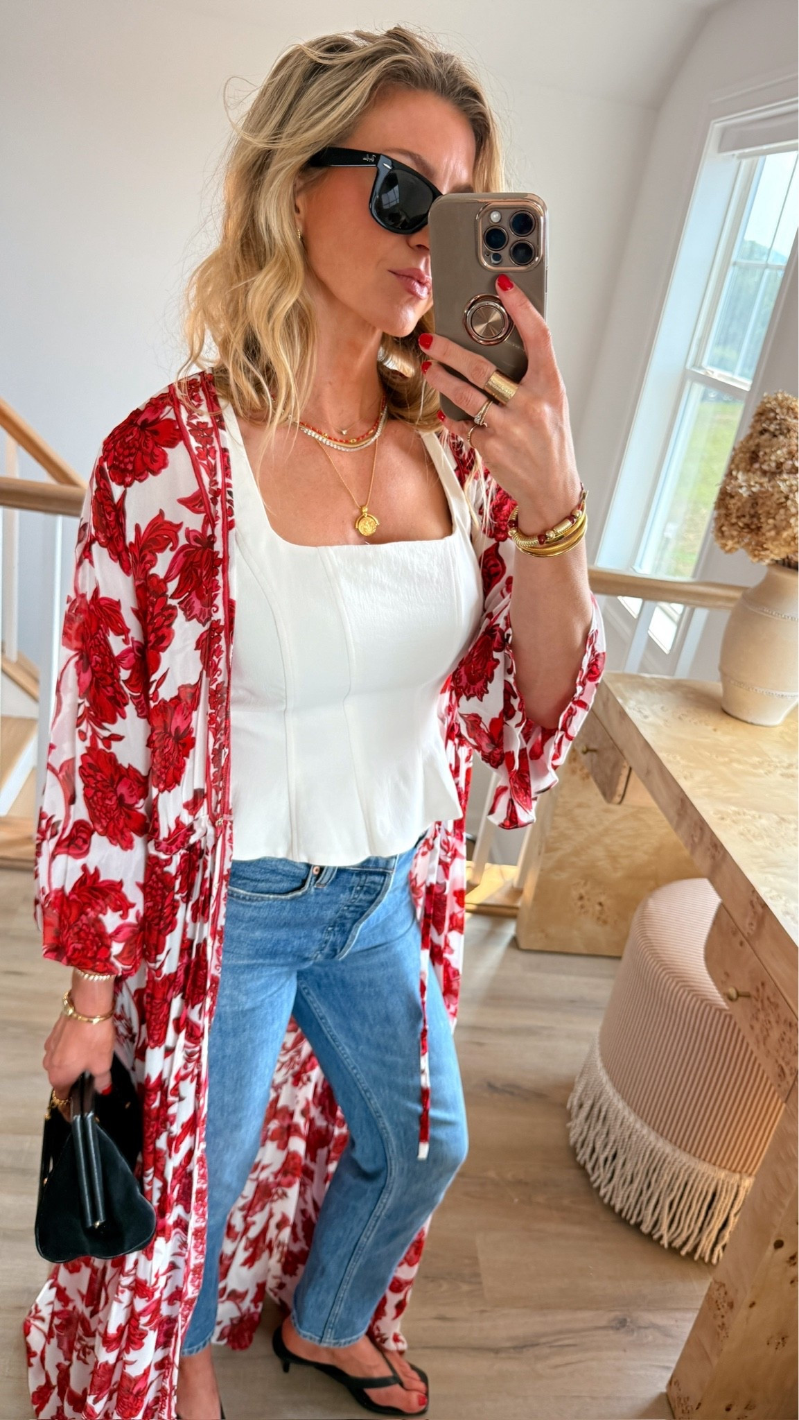 White tank + denim + floral kimono!

#LTKootd #LTKgrwm #LTKSeasonal