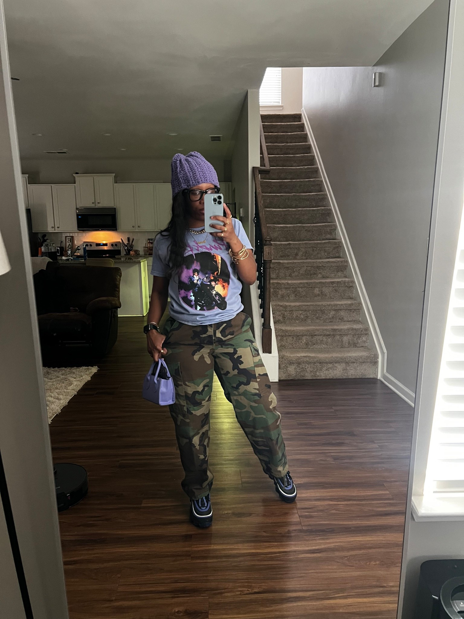 How to style a graphic tee with camo cargo pants 

#LTKPetite #LTKootd #LTKOver40