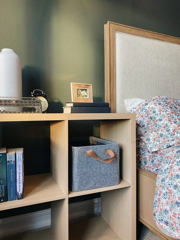 Sherwin Williams Pewter Green is a beautiful cool toned green color we picked for our primary bedroom in our most recent renovation. I went through so many samples trying to find the right color for the moody bedroom vibes I was going for, and as soon as the Pewter Green sample went up—I knew we had a winner! See my full color review on the blog (link in bio!)

#pewtergreen #sherwinwilliams #accentwall #moodybedroom #moodypaint #paintcolor #greenpaintcolor #homedesign

#LTKHome