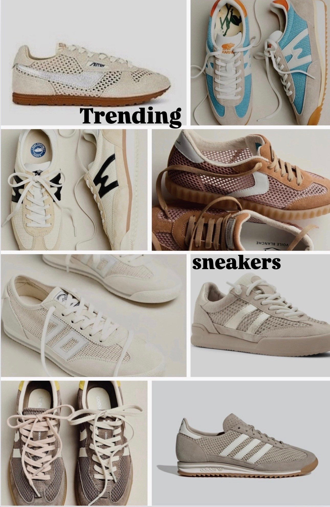 Sleek and full of details. Spring and Summer sneakers that are trending. 


#LTKSeasonal #LTKmomlife

#LTKootd #LTKgrwm #LTKmomlife