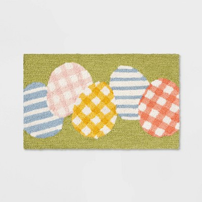 18"x30" Egg Rug Green - Threshold™ | Target