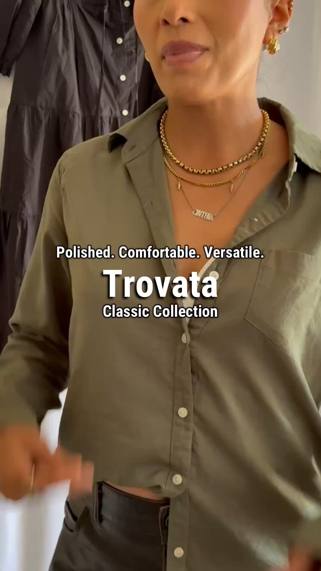 Luxury meets everyday comfort 🤍 Wearing the Trovata black poplin dress and the Grace Classic Shirt in olive (size XS)—timeless, elevated, and effortlessly chic. These pieces are beautifully made with a polished yet relaxed fit, perfect for styling casual or dressed up. Classic silhouettes, breathable fabrics, and that quiet-luxury feel I love for everyday wear.

Trovata dress, black poplin dress, luxury everyday dress, Trovata grace classic shirt, olive button down shirt, classic shirt women, quiet luxury outfit, elevated casual style, timeless wardrobe staples, minimalist fashion women, chic everyday outfit, comfortable luxury clothing, capsule wardrobe pieces, dress up or down outfit, effortless style women, premium fabric clothing, size XS outfit inspiration

#LTKSeasonal #LTKWorkwear #LTKootd