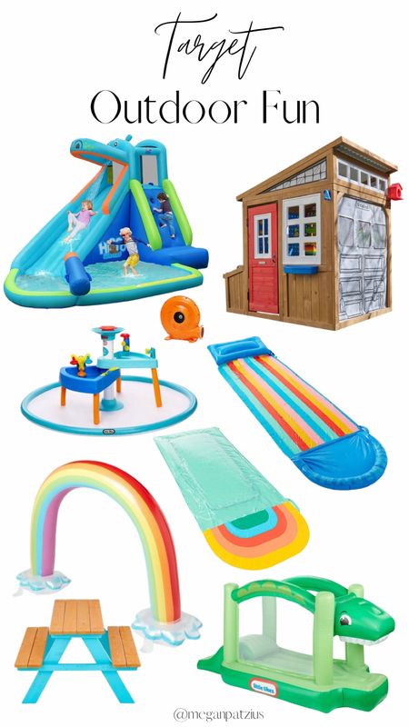 Target Outdoor Fun 🏖️ Inflatable pools, slides, water tables, sprinklers, outdoor tables, and playhouses. 

#LTKSeasonal #LTKkids #LTKfamily