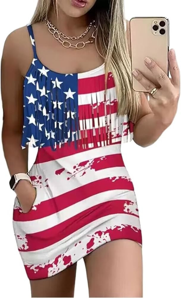 Live Simple Coconut Tree Color Block Mini Dress for Women Summer Beach Vacation Tank Dresses Slee... | Amazon (US)