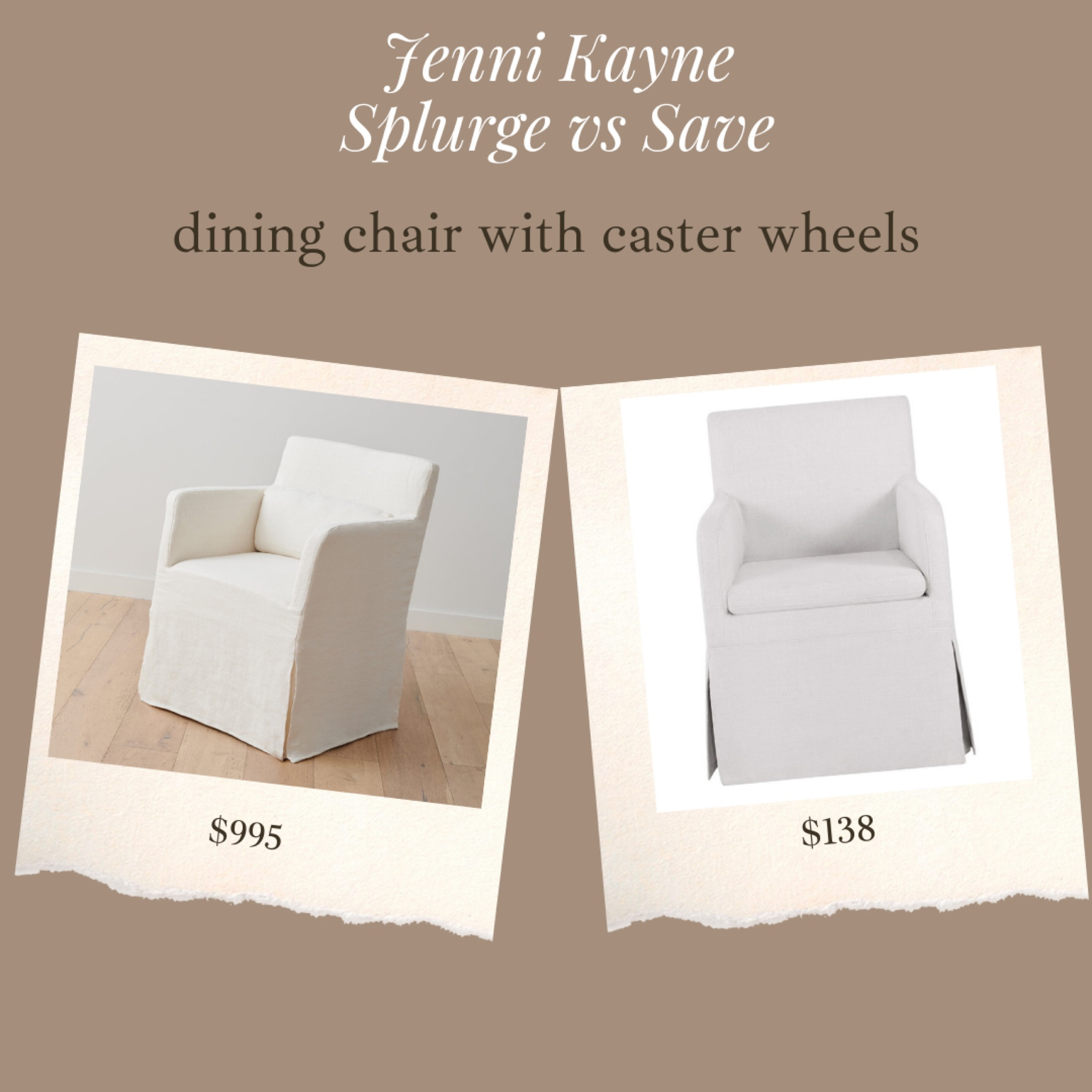 Brand new slipcovered dining chair with caster wheels!!! Best price I’ve ever seen for this style 🤯🤯😍😍

#LTKStyleTip #LTKHome #LTKSaleAlert