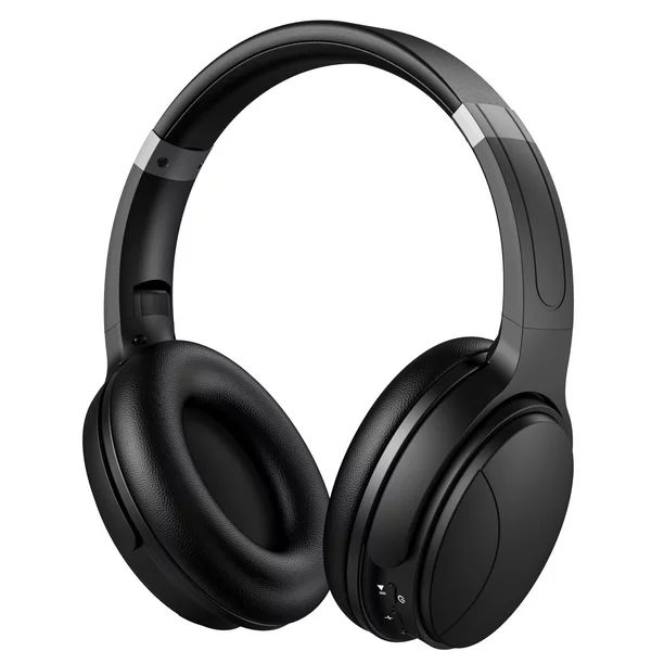 VILINICE Noise Cancelling Headphones, Wireless Bluetooth Over Ear Headphones with Microphone, Bla... | Walmart (US)