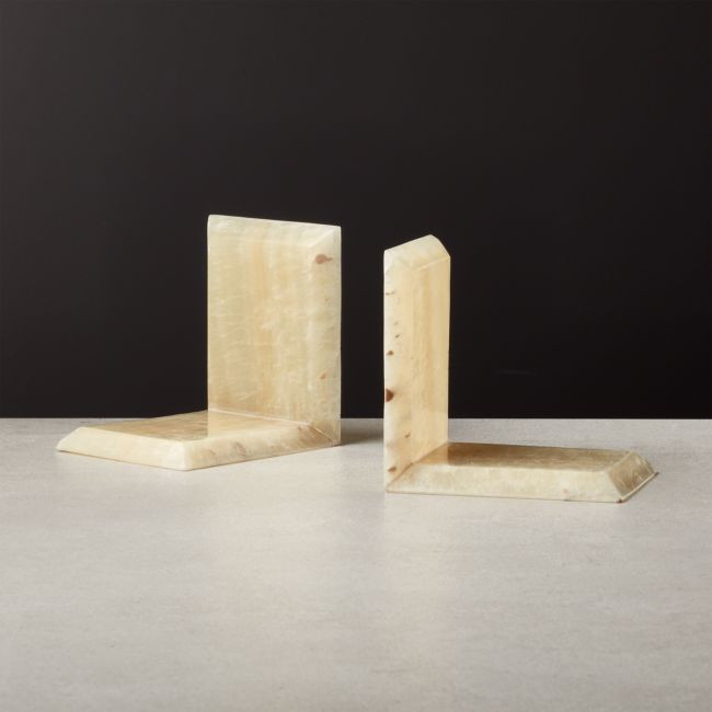 Onyx Bookend Set of 2 | CB2