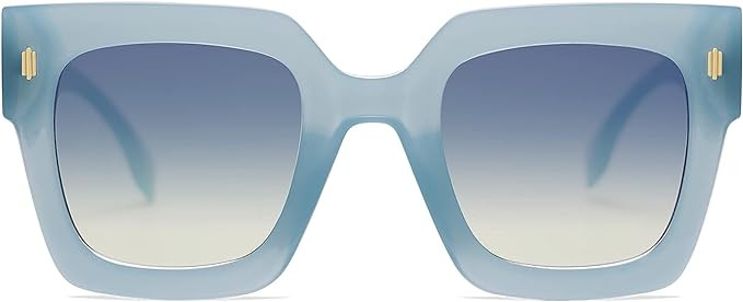 SOJOS Vintage Oversized Square Sunglasses for Women,Retro Womens Luxury Big Large Sun Glasses UV4... | Amazon (US)