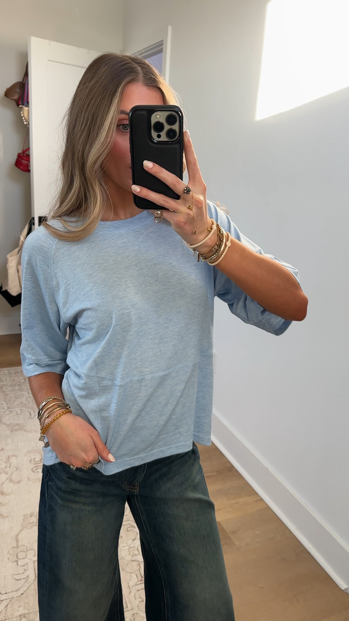 Amazon size small Womens Fashion T-Shirt Crewneck 3/4 Sleeves Solid Color Loose Basic Tops Summer Casual Tees Blouses

#LTKWorkwear #LTKootd #LTKSaleAlert