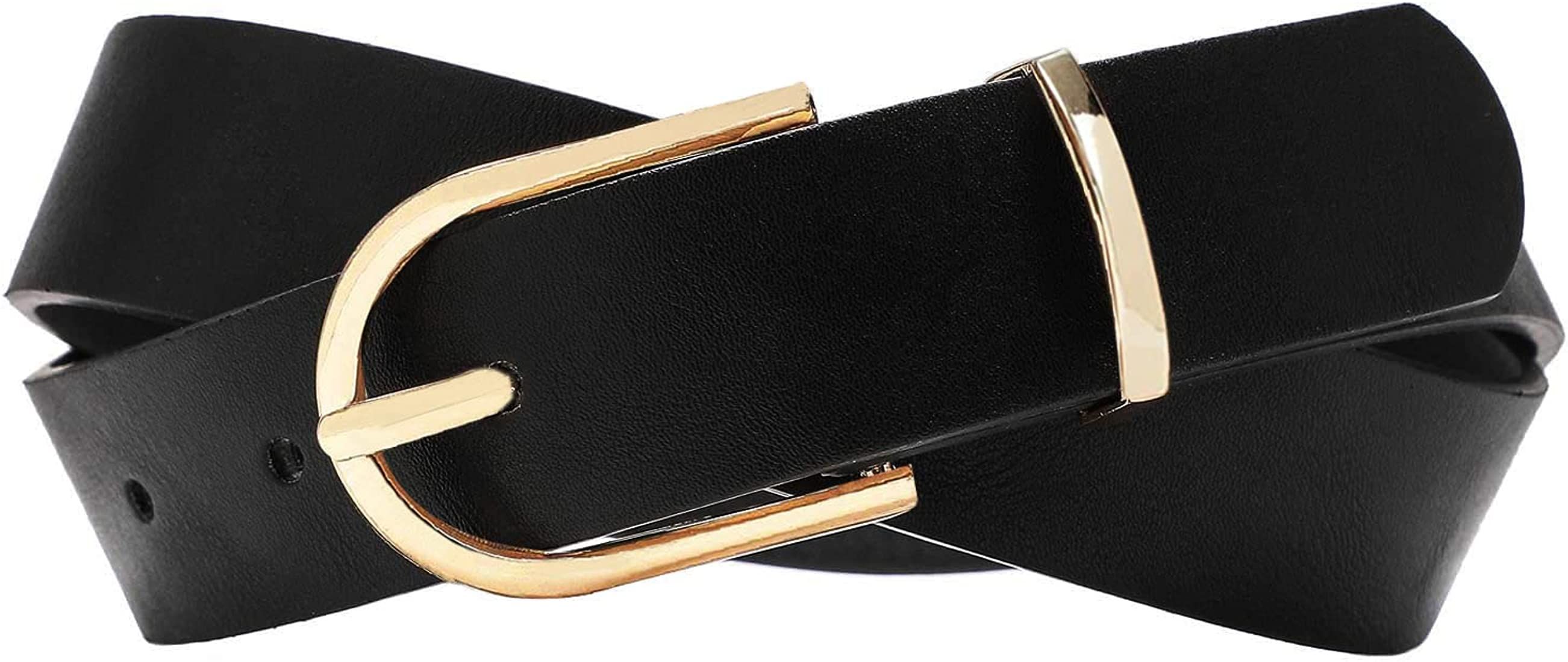 Earnda Women's Faux Leather Chic Belt for Ladies Jeans | Amazon (US)