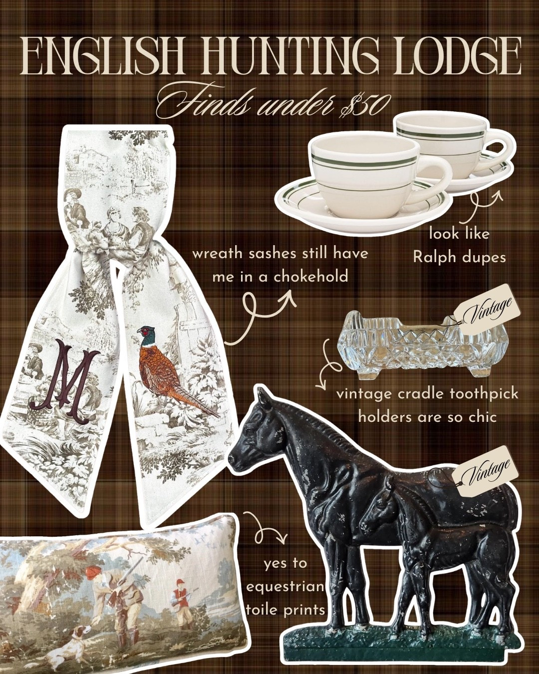 Fall home decor finds under $50 to give your home that touch of antique character ✨ featuring finds from Etsy! 

#grandmillenial #huntinglodge #cozycottage #ralphlauren 

#LTKHome #LTKFindsUnder50 #LTKSeasonal