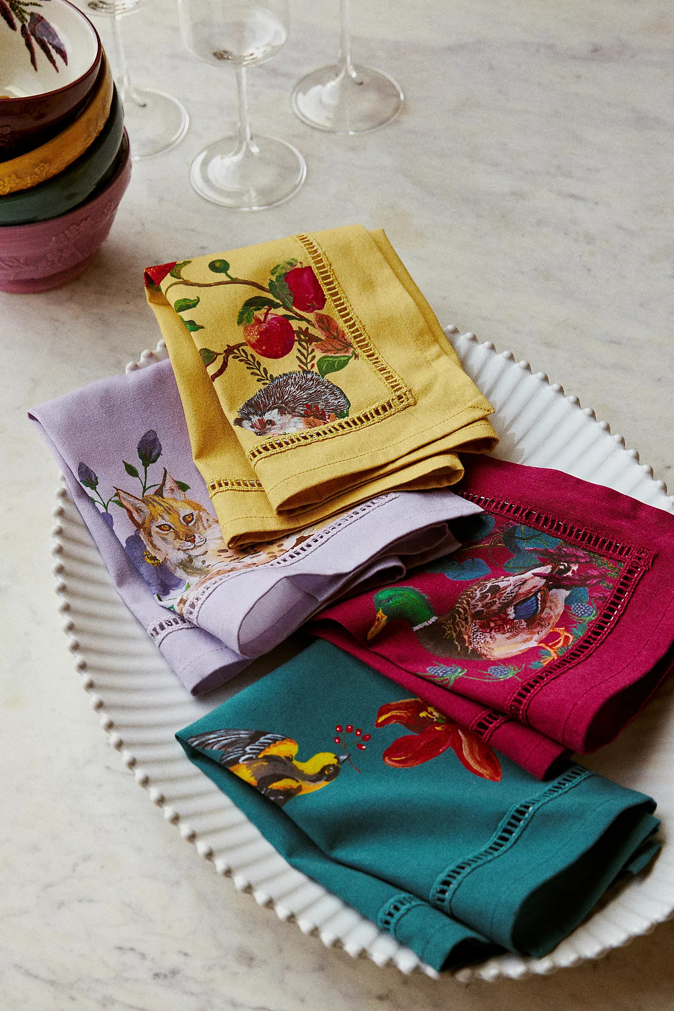Nathalie Lete Marais Napkins, Set of 4 | Anthropologie (US)