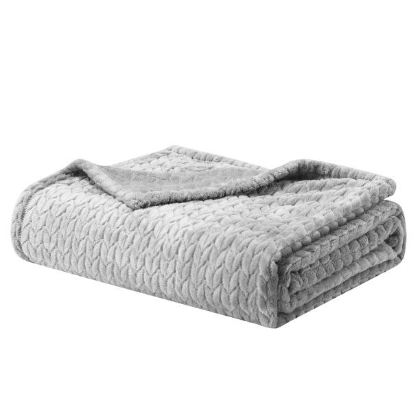 Better Homes & Gardens Grey Velvet Plush Throw, 50" X 72" | Walmart (US)