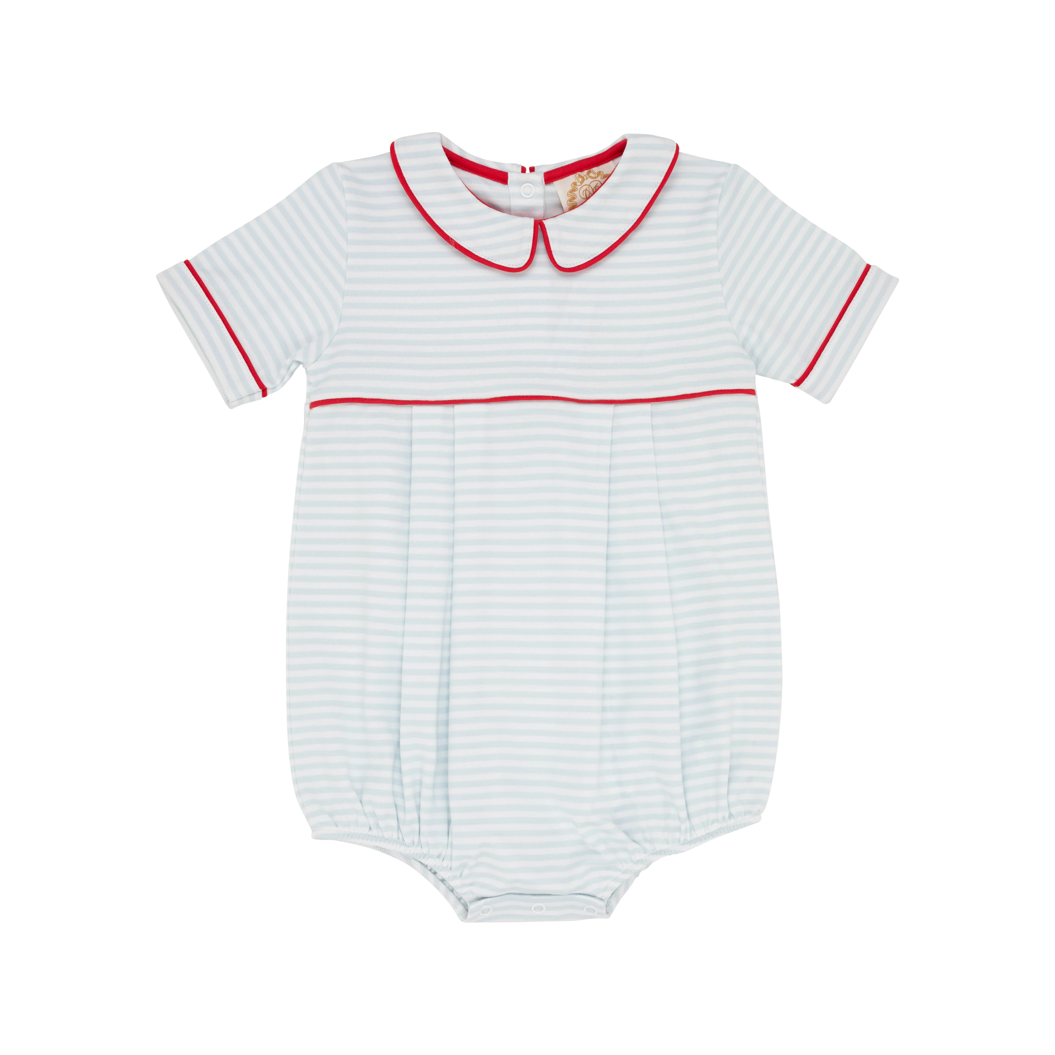 Bradford Bubble - Buckhead Blue Stripe with Richmond Red | The Beaufort Bonnet Company